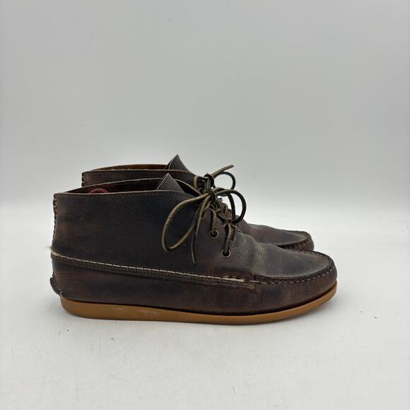 Quoddy Kennebec Chukka Boots Chocolate Men\'s 9.5 Western Indie Boat Heritage main image 4